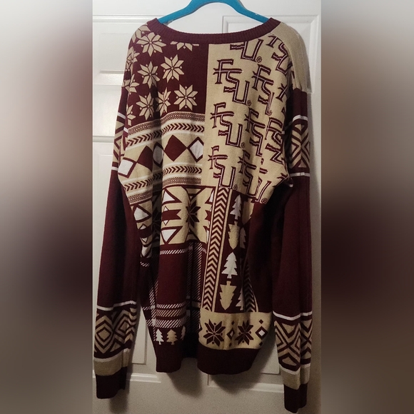 Klew FSU Christmas Sweater Size 2XL - Picture 3 of 5